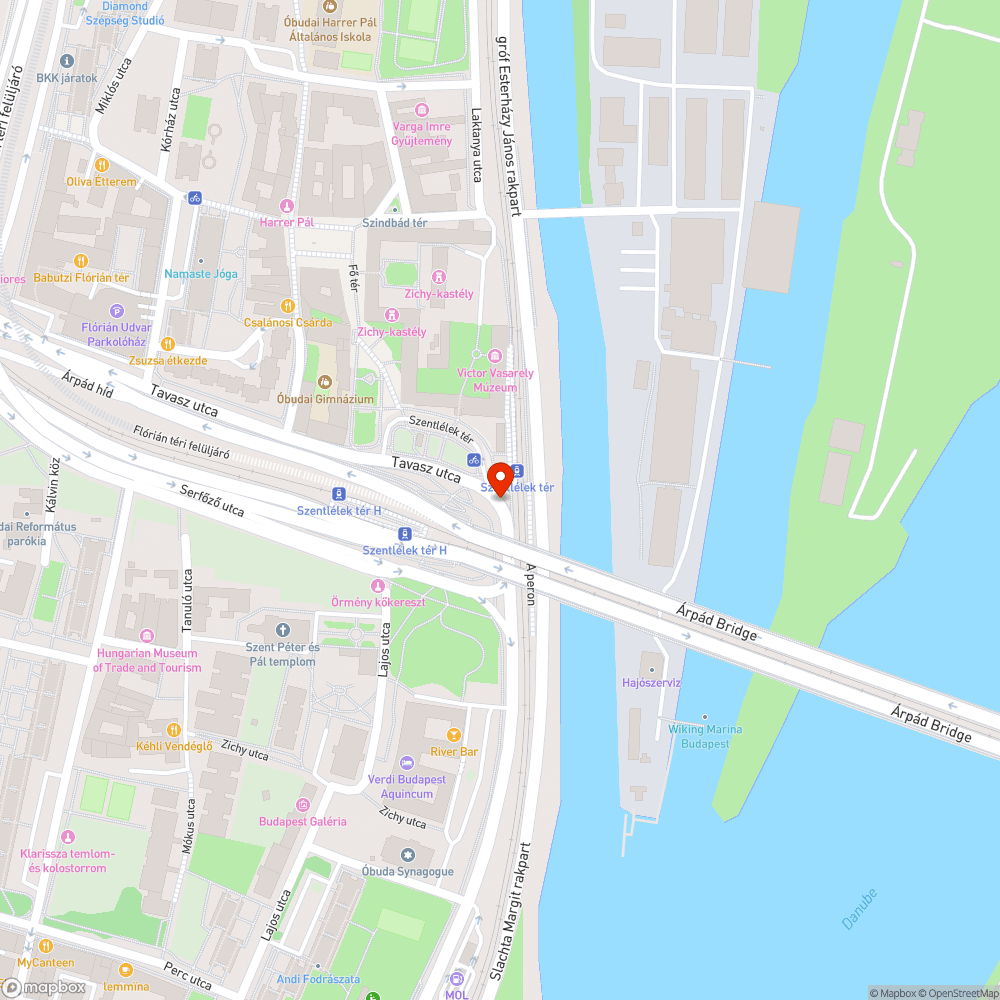 Szentlélek tér kidőlt támfal bejelentés helye