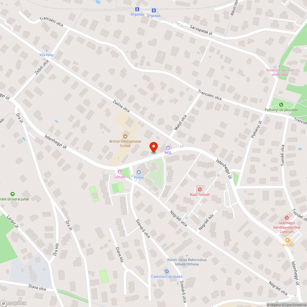 Sérült utcanévtábla bejelentés helye