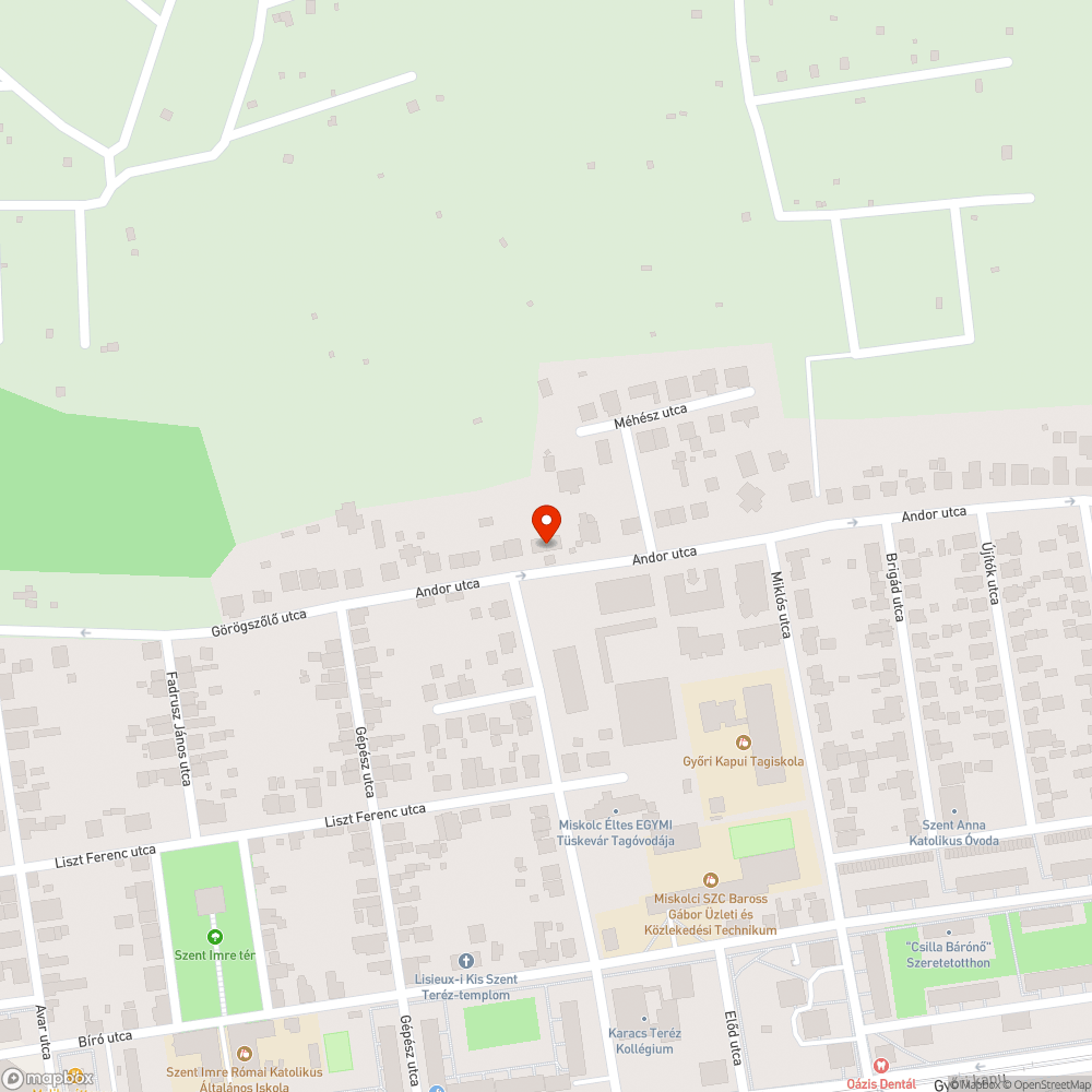 Kátyús út bejelentés helye