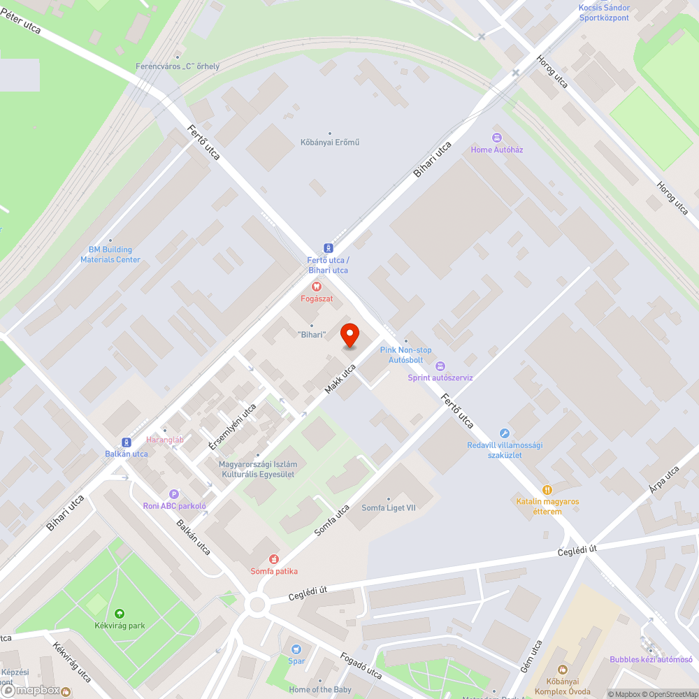 Elhullott róka bejelentés helye