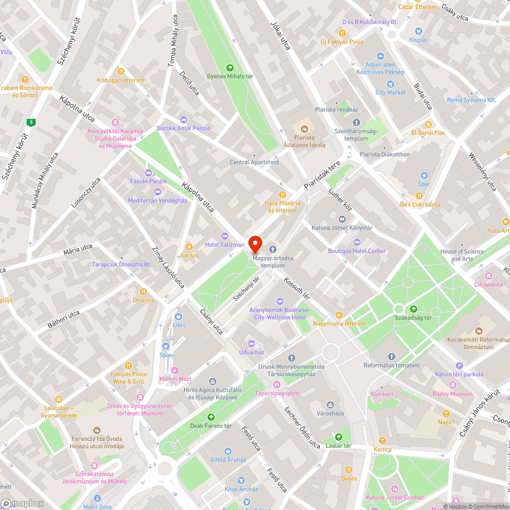 Veszélyes kátyú bejelentés helye