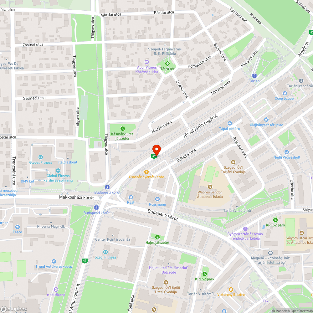 Járda felújítása bejelentés helye