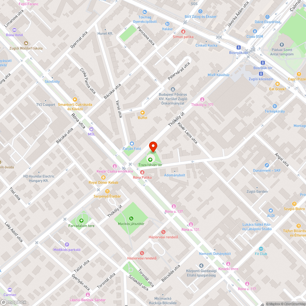 Emberi széklet köztéren bejelentés helye