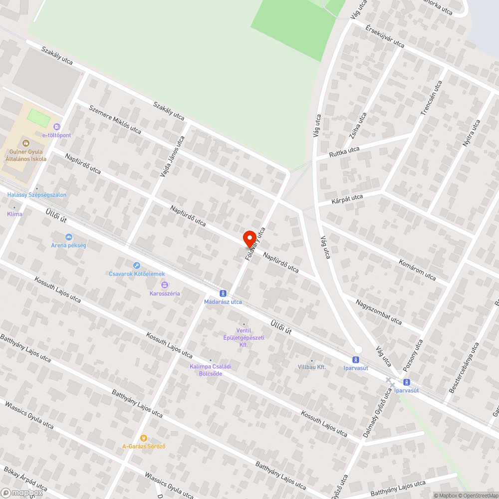 Széthagyott szemét az utcán bejelentés helye