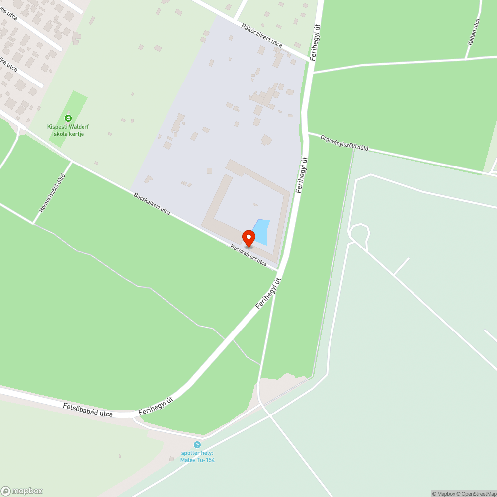 Szemét az erdő szélén bejelentés helye