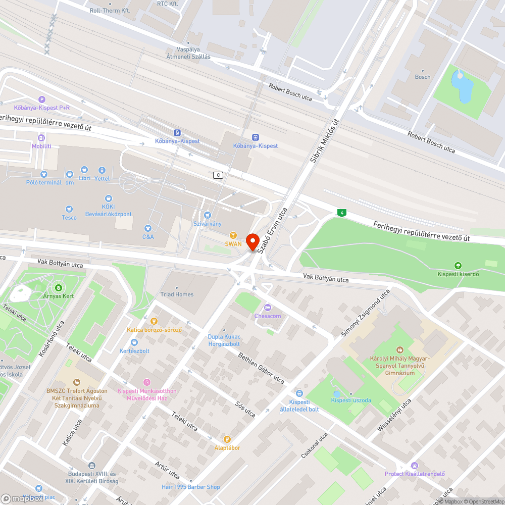 Alacsony, sérült tábla bejelentés helye