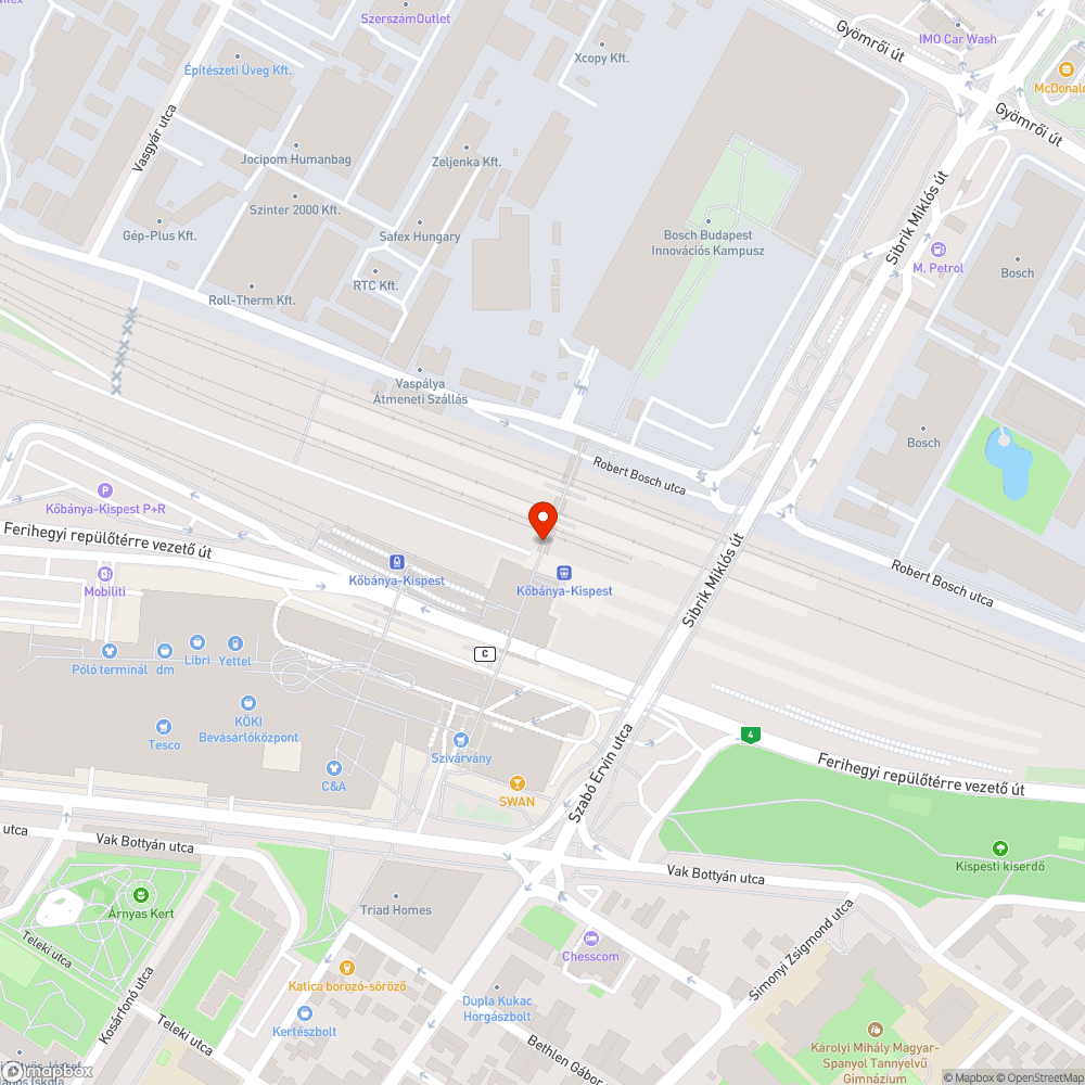 Törött üvegtáblák bejelentés helye