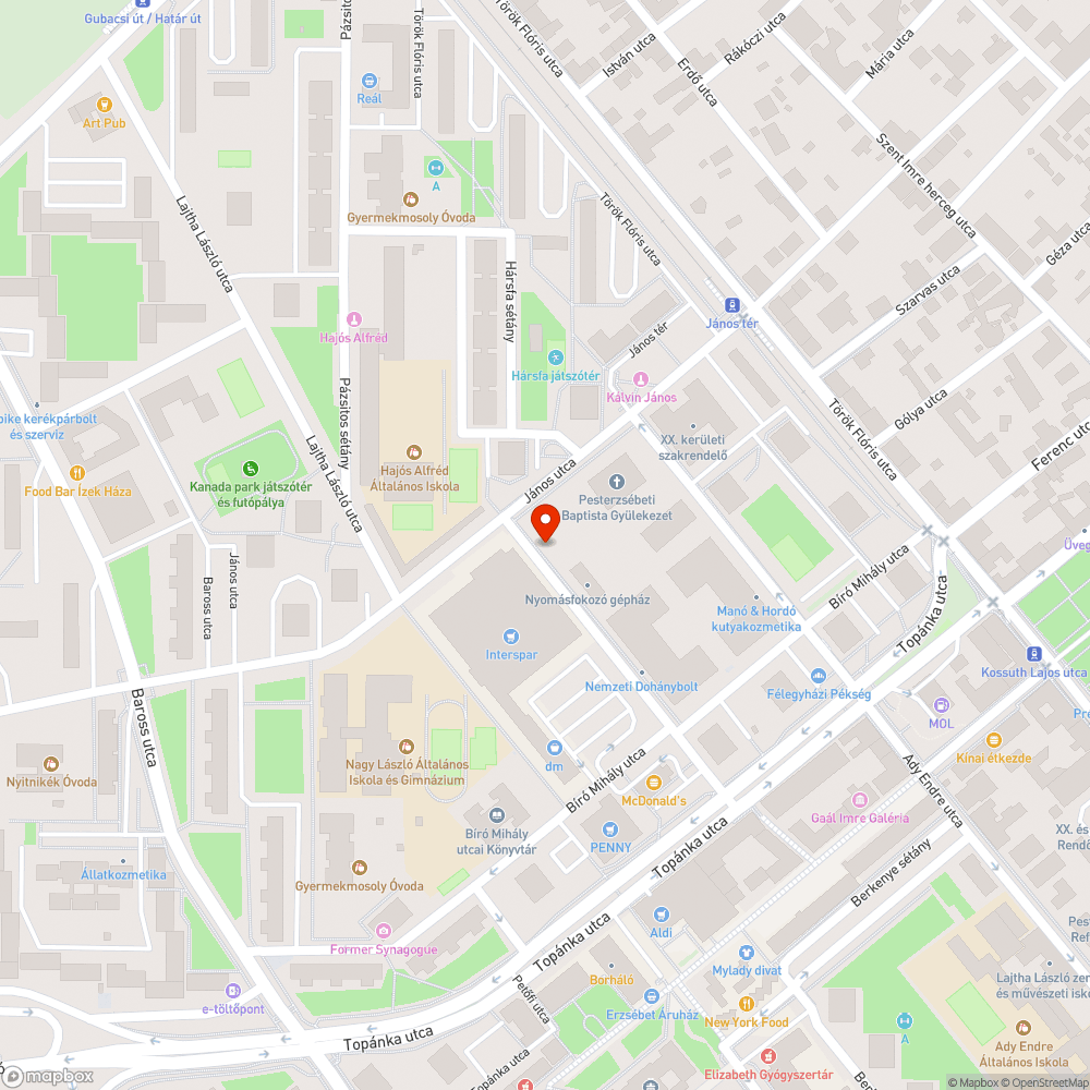 Szemét bejelentés helye