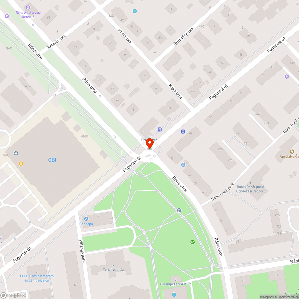 Kátyú a zebrán bejelentés helye