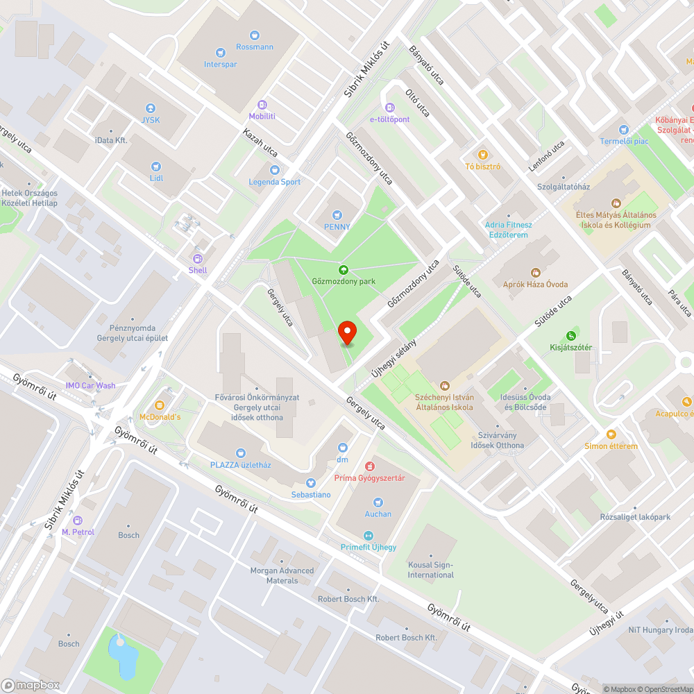 Elferült poller bejelentés helye