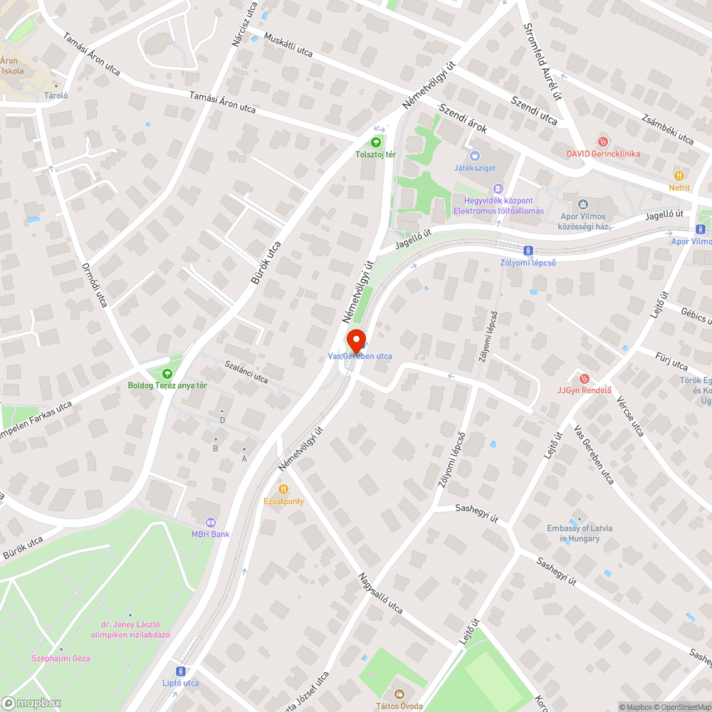 Hiányzó szegélykövek bejelentés helye