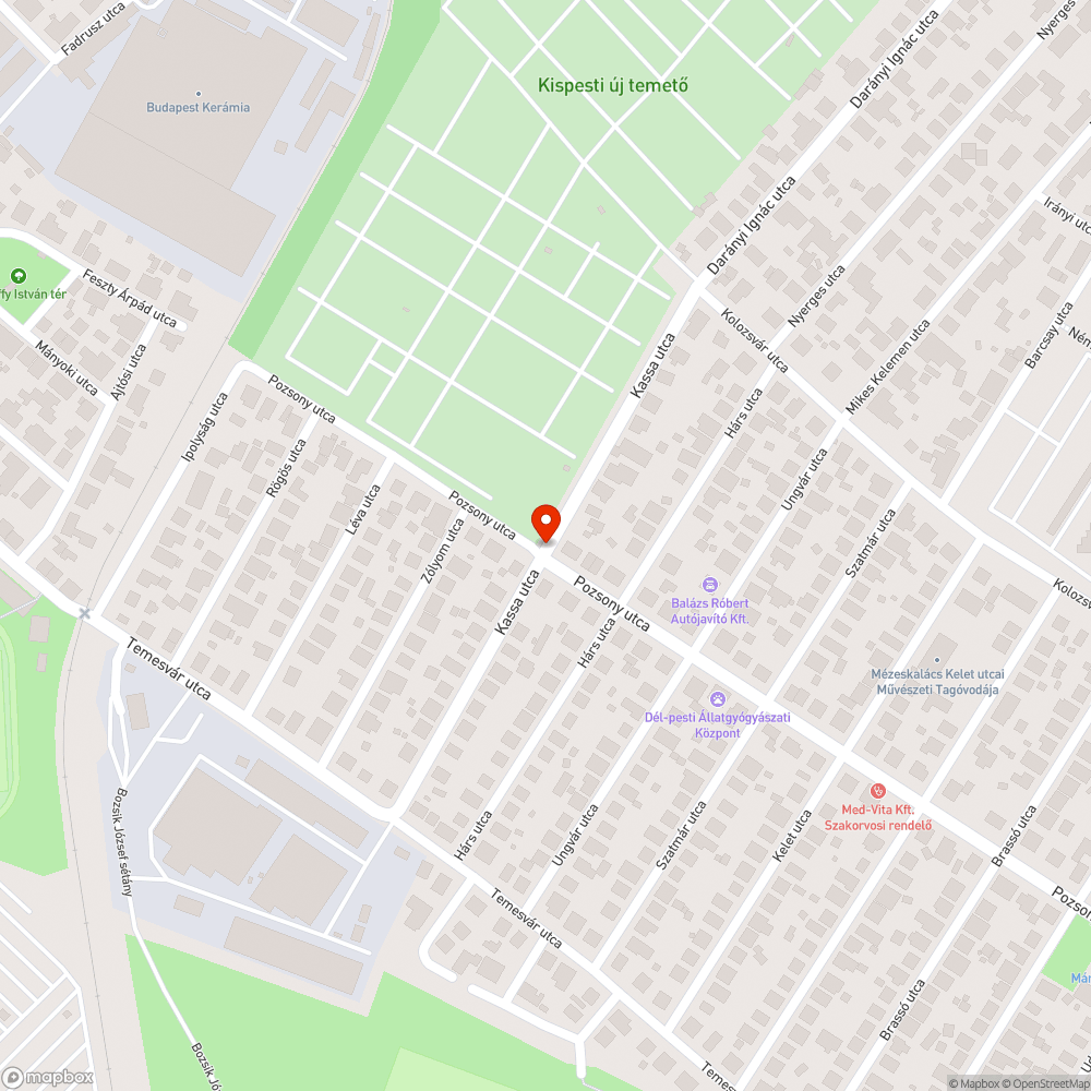 Hiányzó zebra bejelentés helye