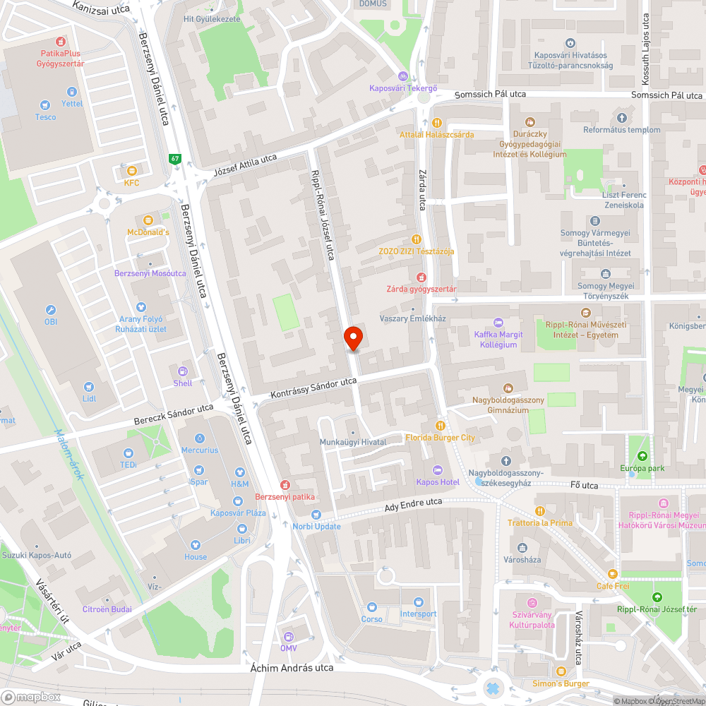 Balesetveszélyes villanyoszlop bejelentés helye