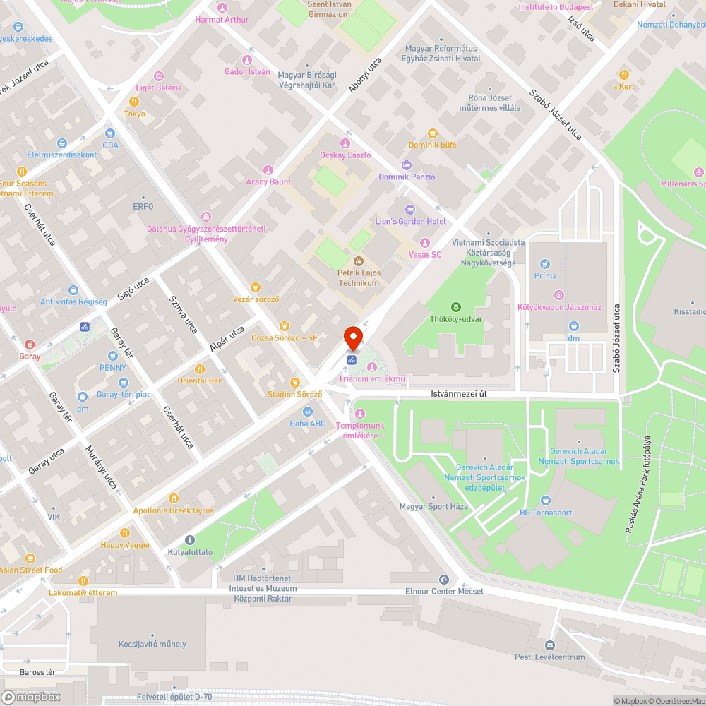 Járdán parkolás bejelentés helye