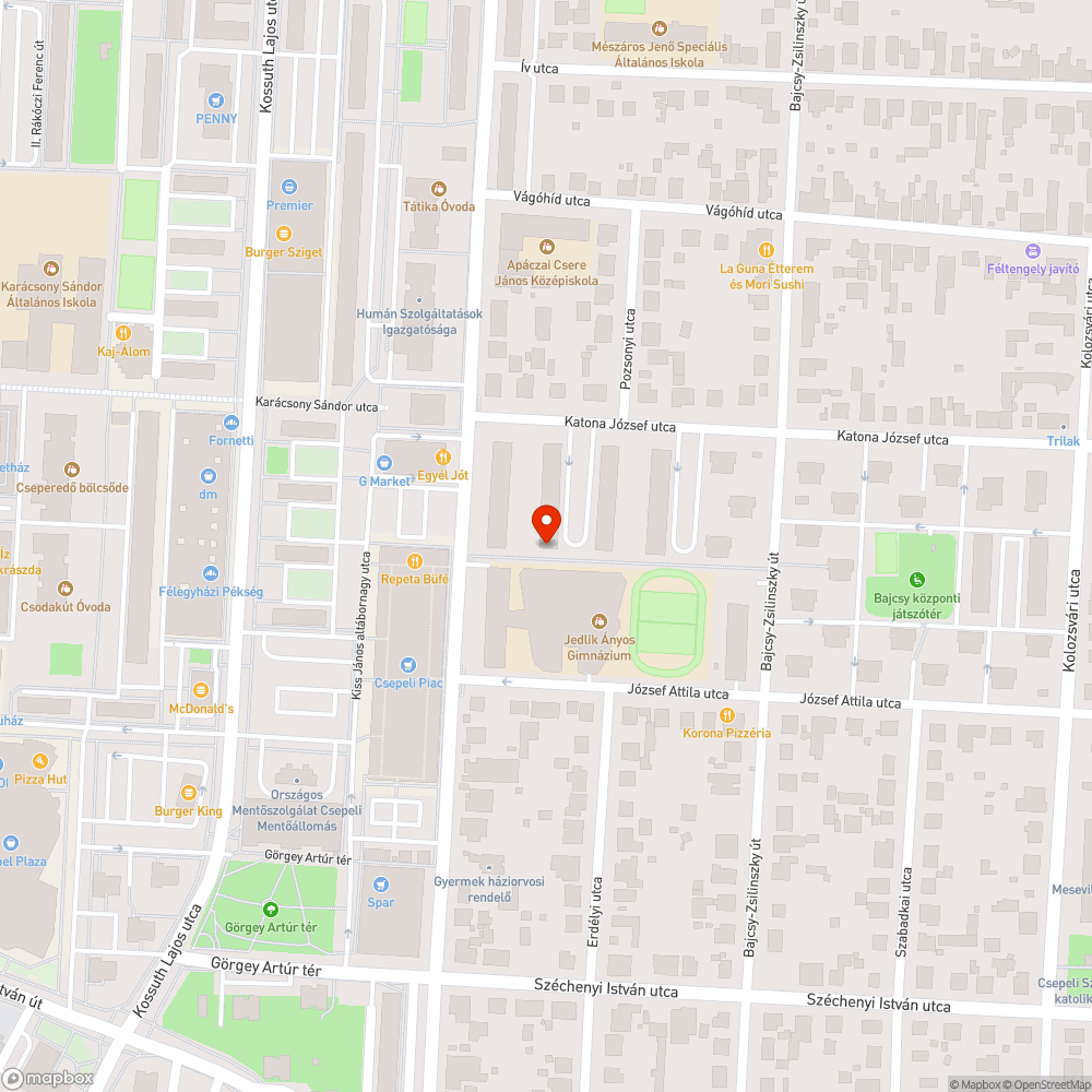 Eldobált szemét bejelentés helye