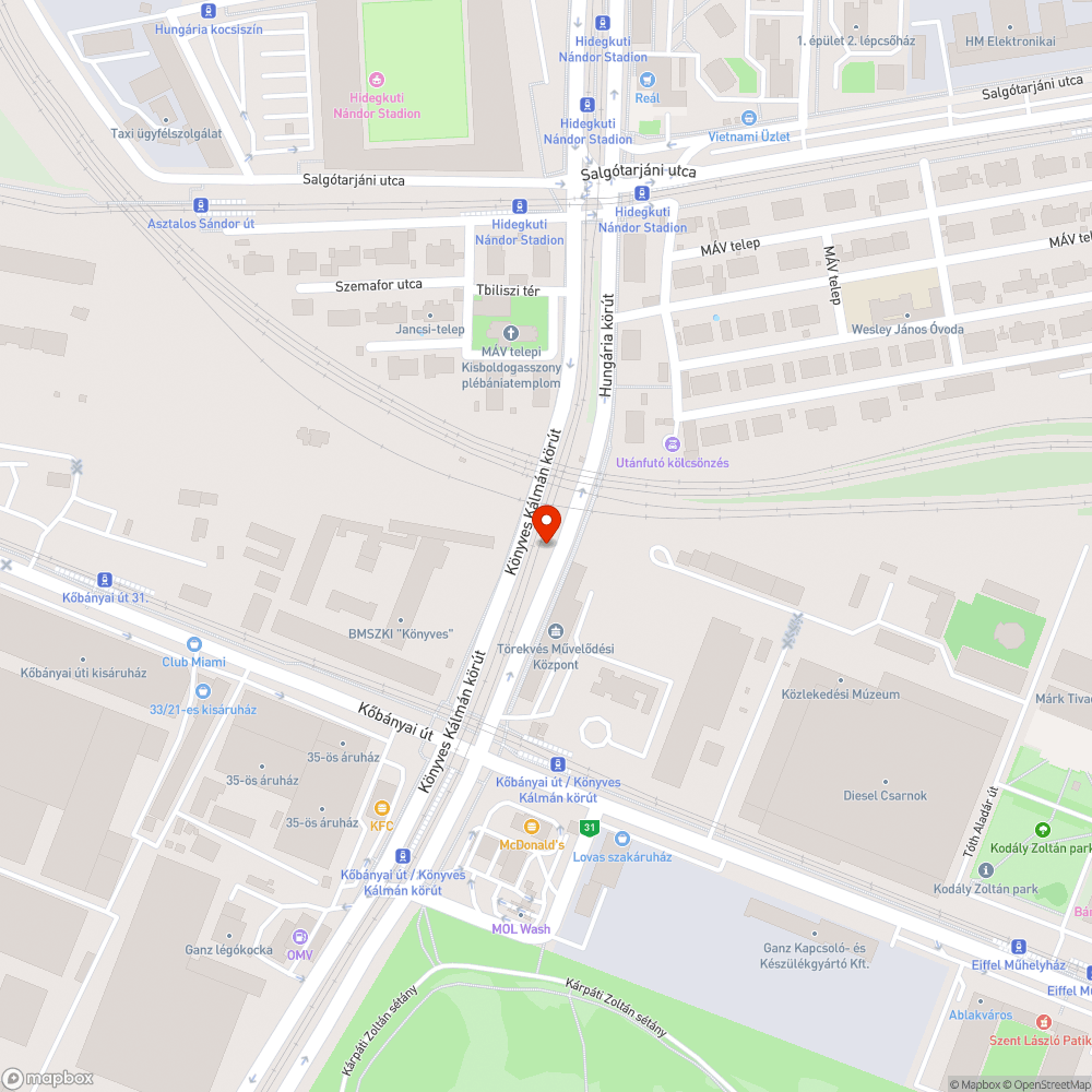 Szemetes zöld terúlet bejelentés helye