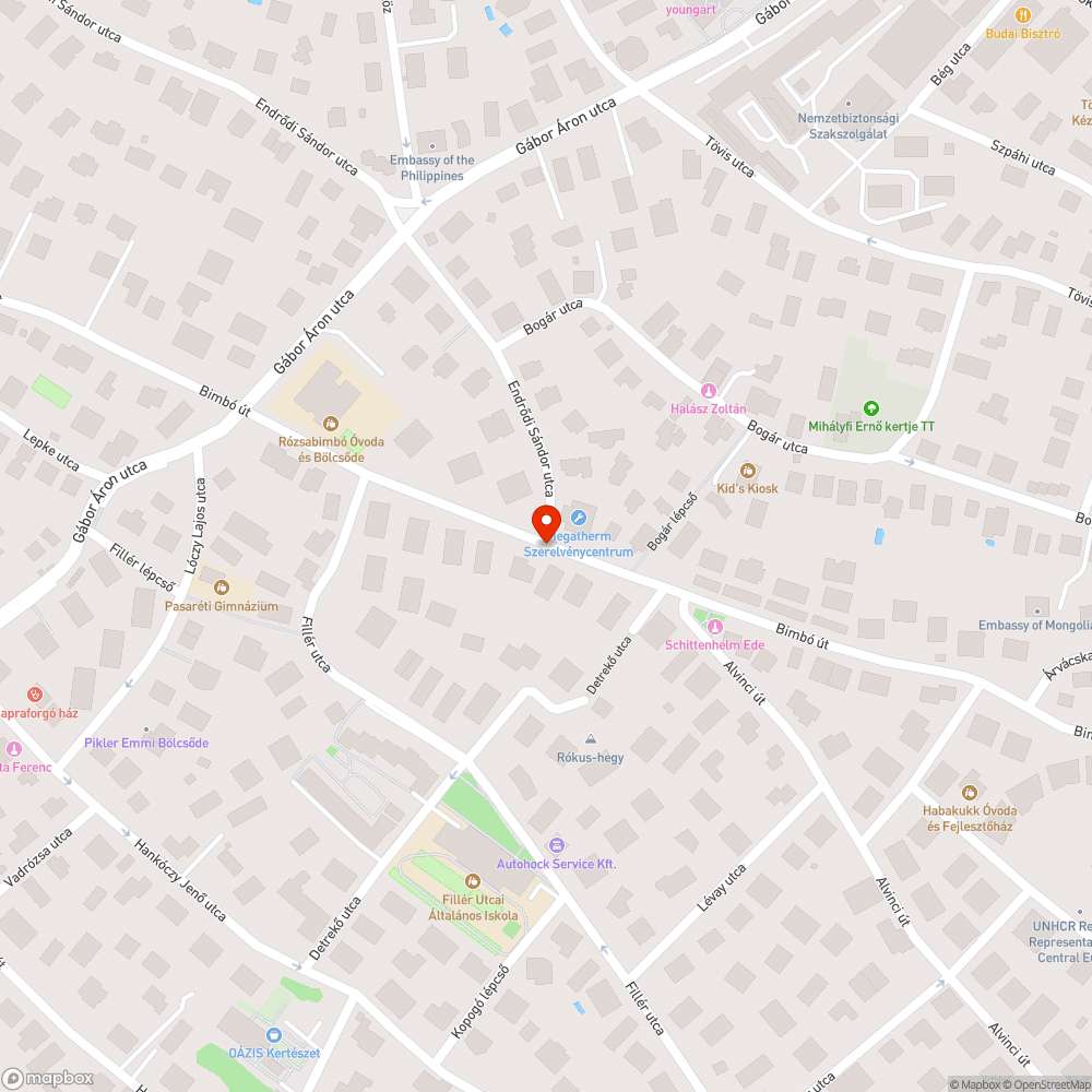 Elszáradt fenyőfák bejelentés helye