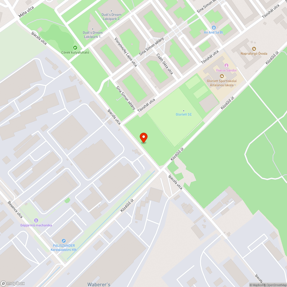 Hulladék (autó lökhárító) bejelentés helye