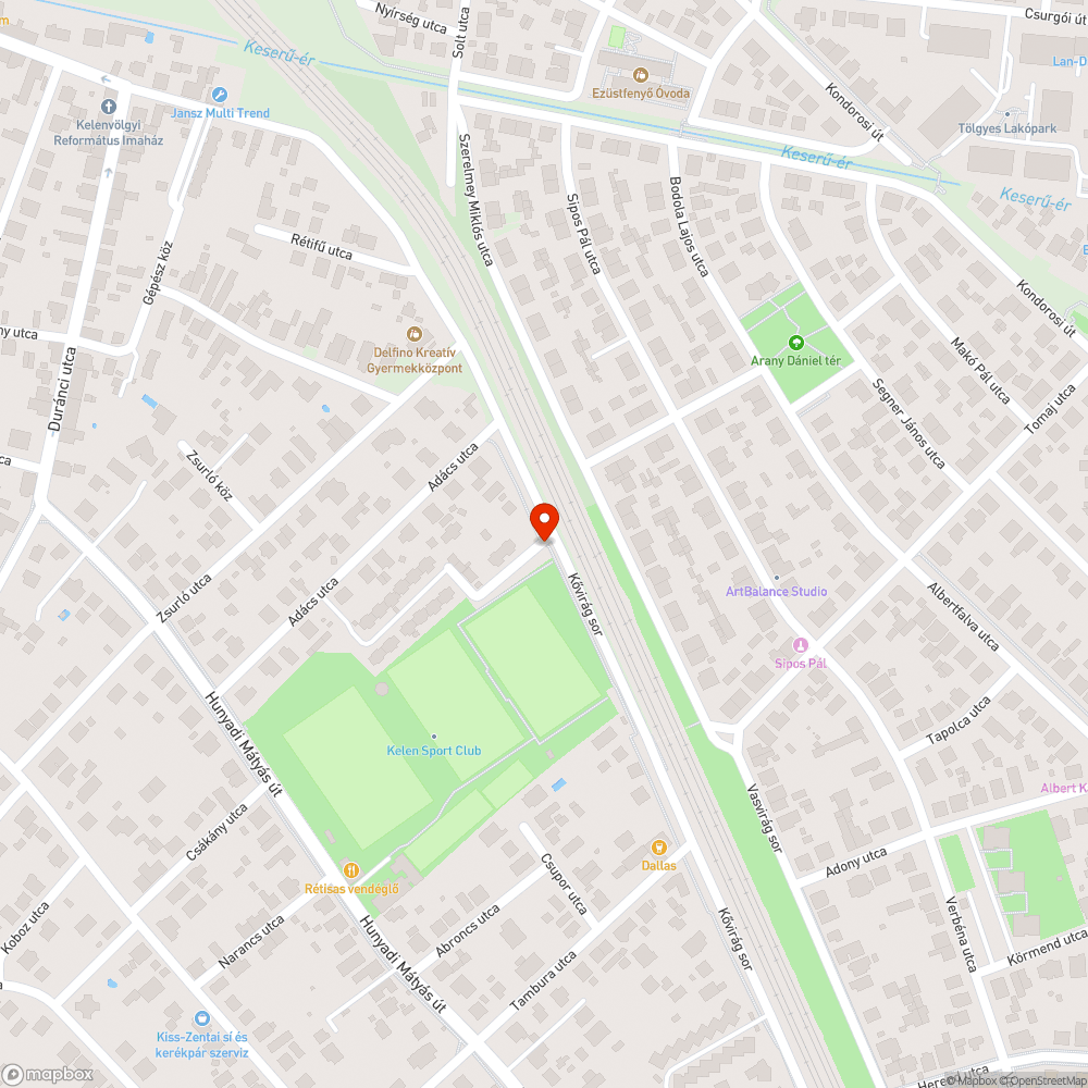 Közterületen elhagyott autó bejelentés helye