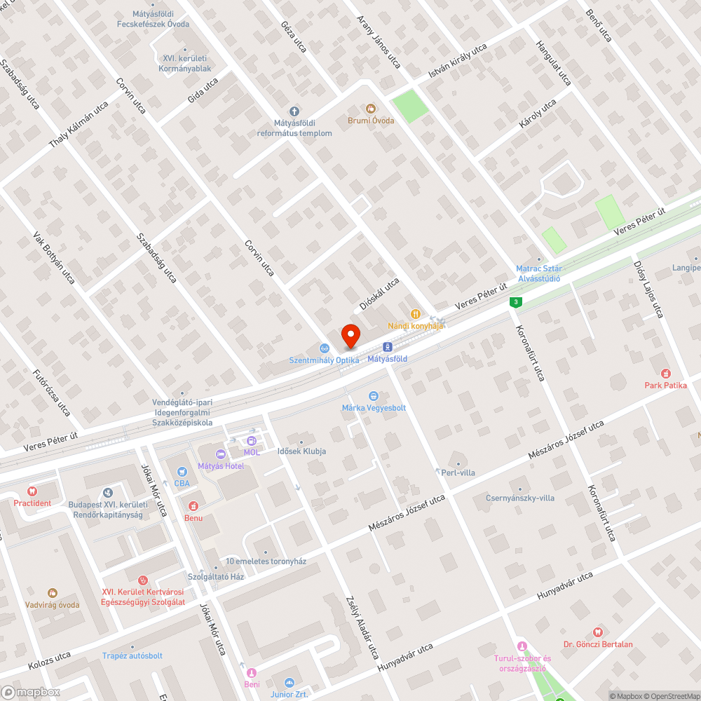 Kerékpártároló létesítése bejelentés helye