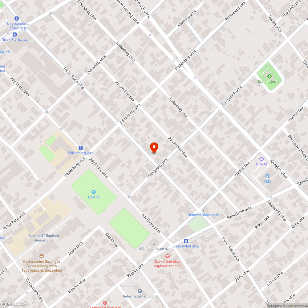 Fatuskó és kiszáradt fa bejelentés helye