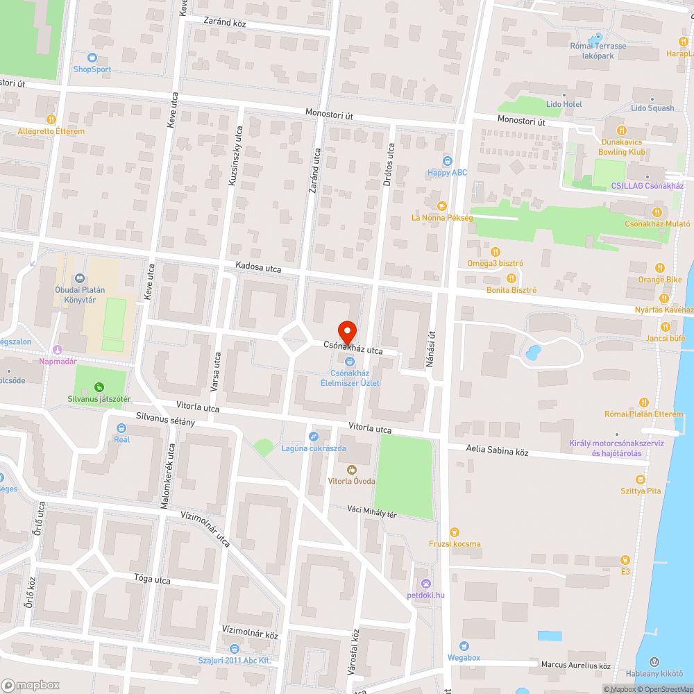 Elhagyott jármű bejelentés helye