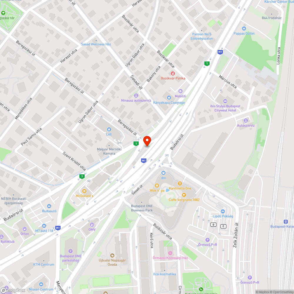 Ismét graffiti a Budaörsi úton az aluljáróban bejelentés helye