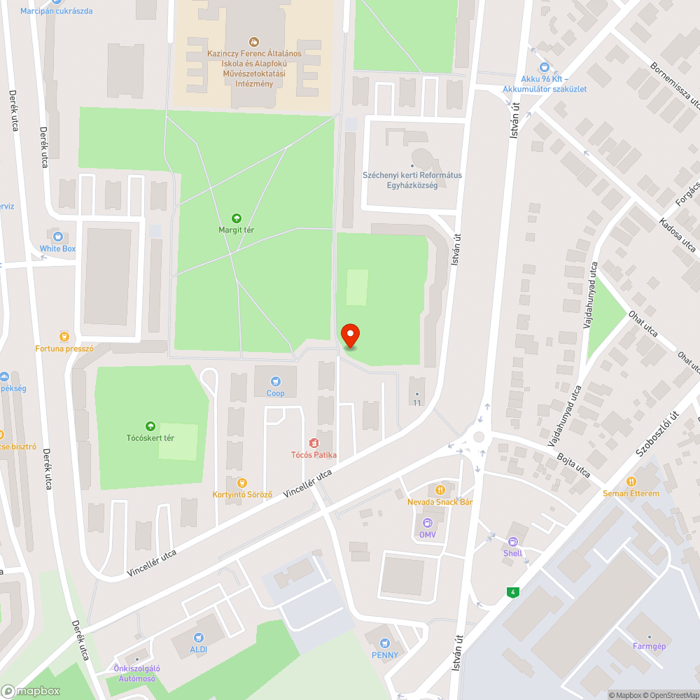 Balesetveszélyes akna bejelentés helye