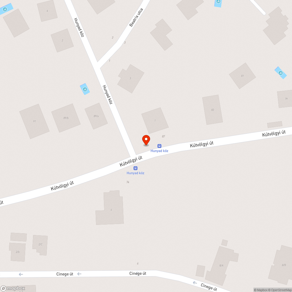 Kátyú bejelentés helye