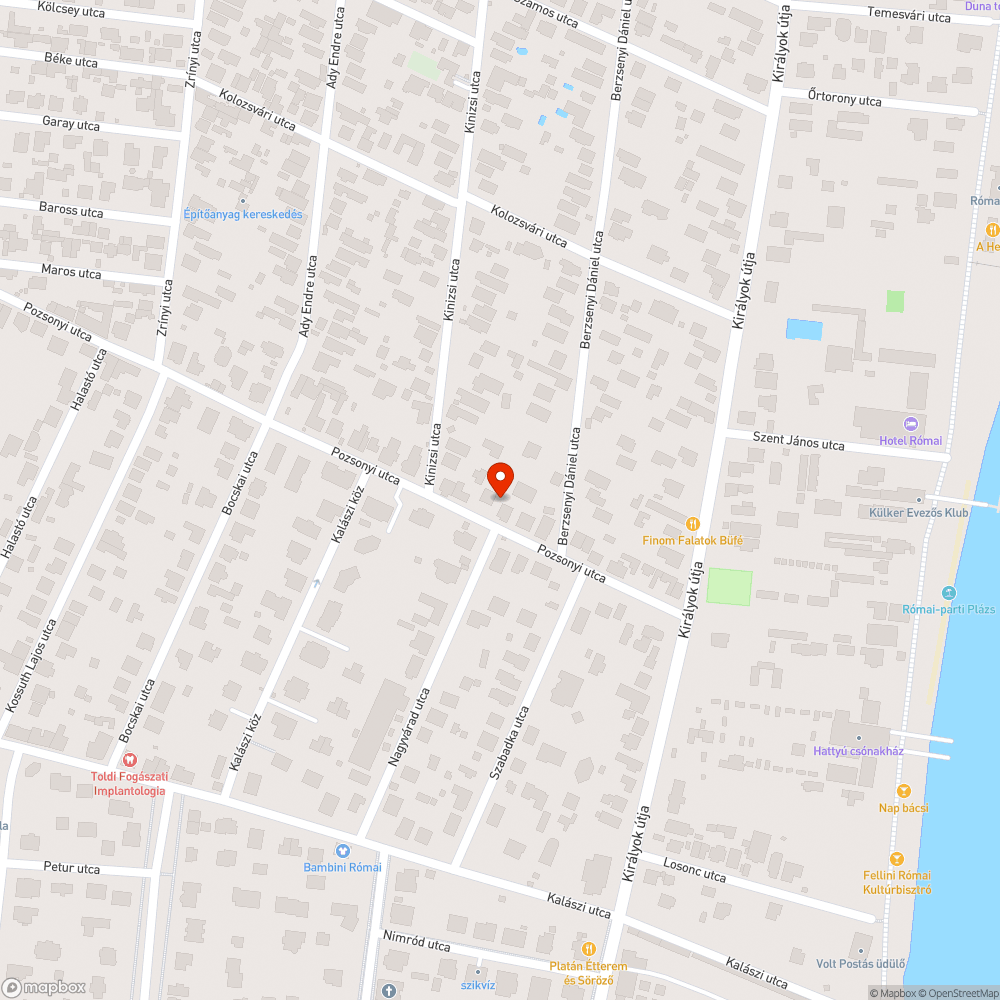 Hibás járdaszakasz bejelentés helye