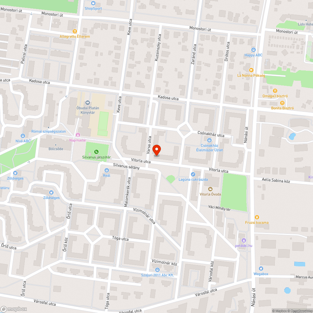 Károkozó nyomvájú a kialakított parkolóban bejelentés helye