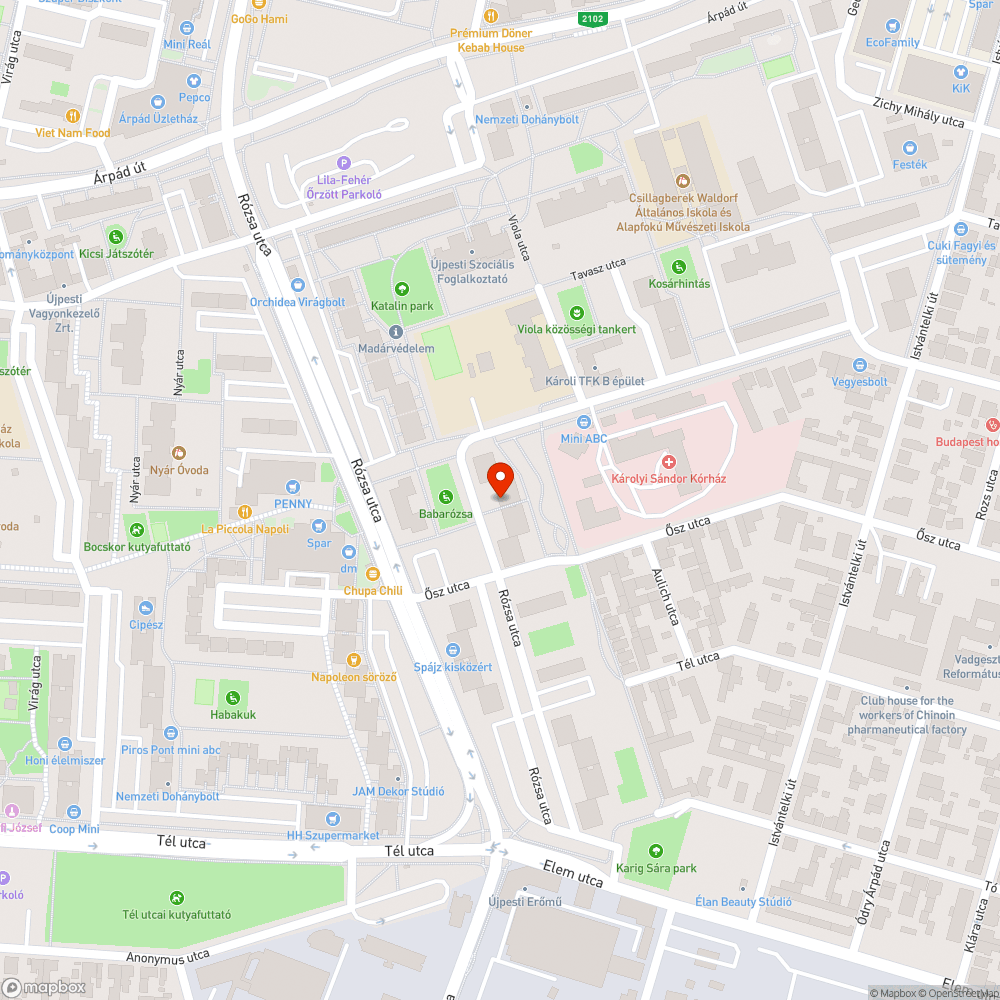 Szomszéd önkényesen felfestett parkolója bejelentés helye