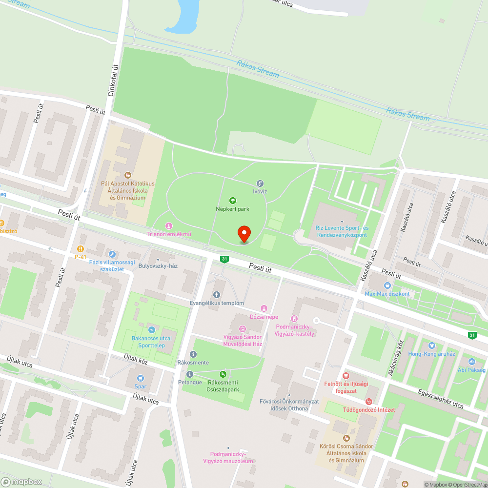 Javítandó pad és asztal bejelentés helye