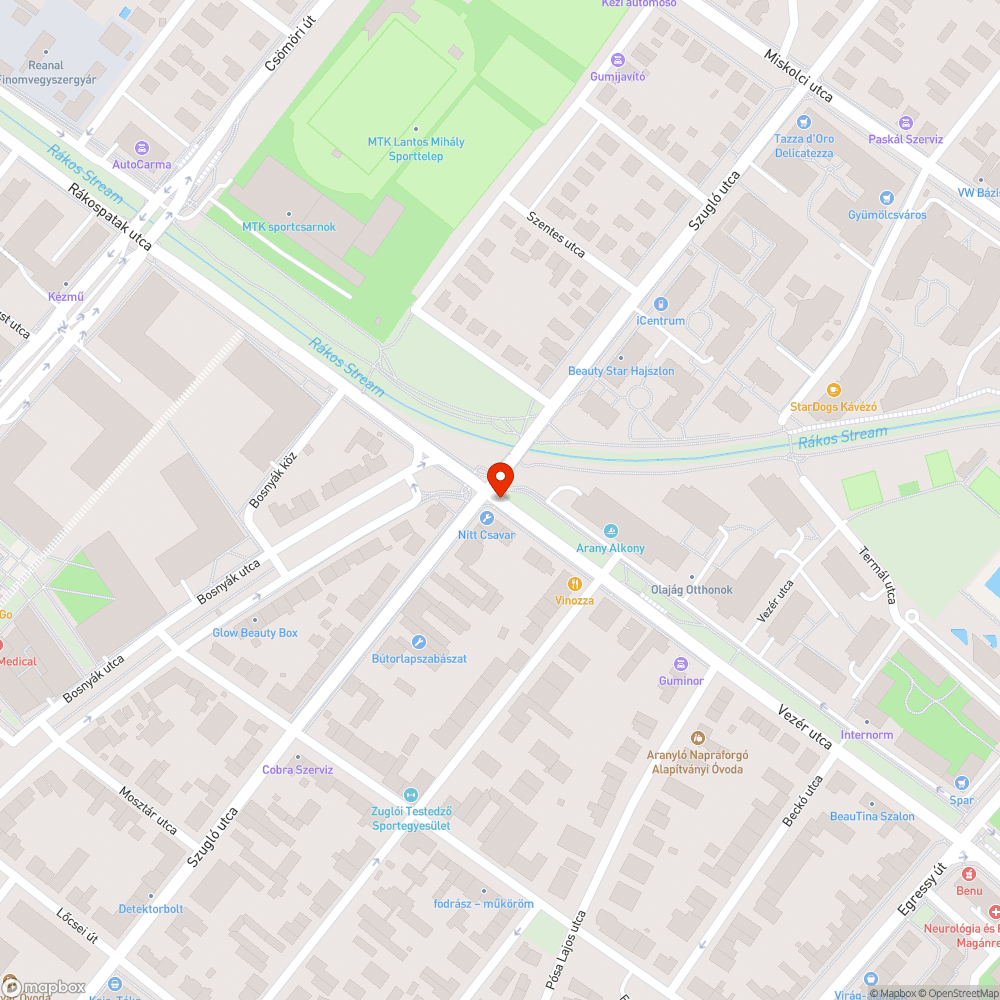 Elhanyagolt járda bejelentés helye