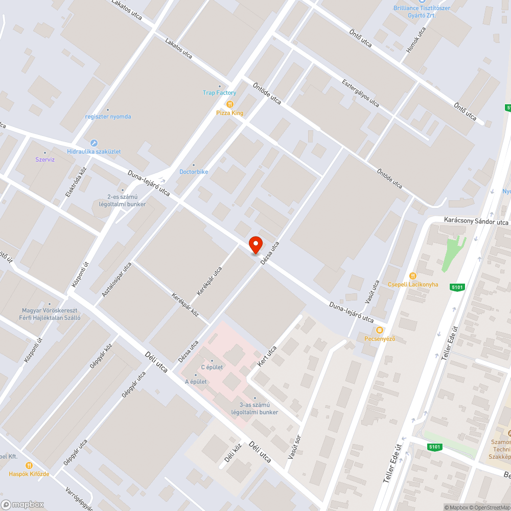 Elhagyott autók bejelentés helye