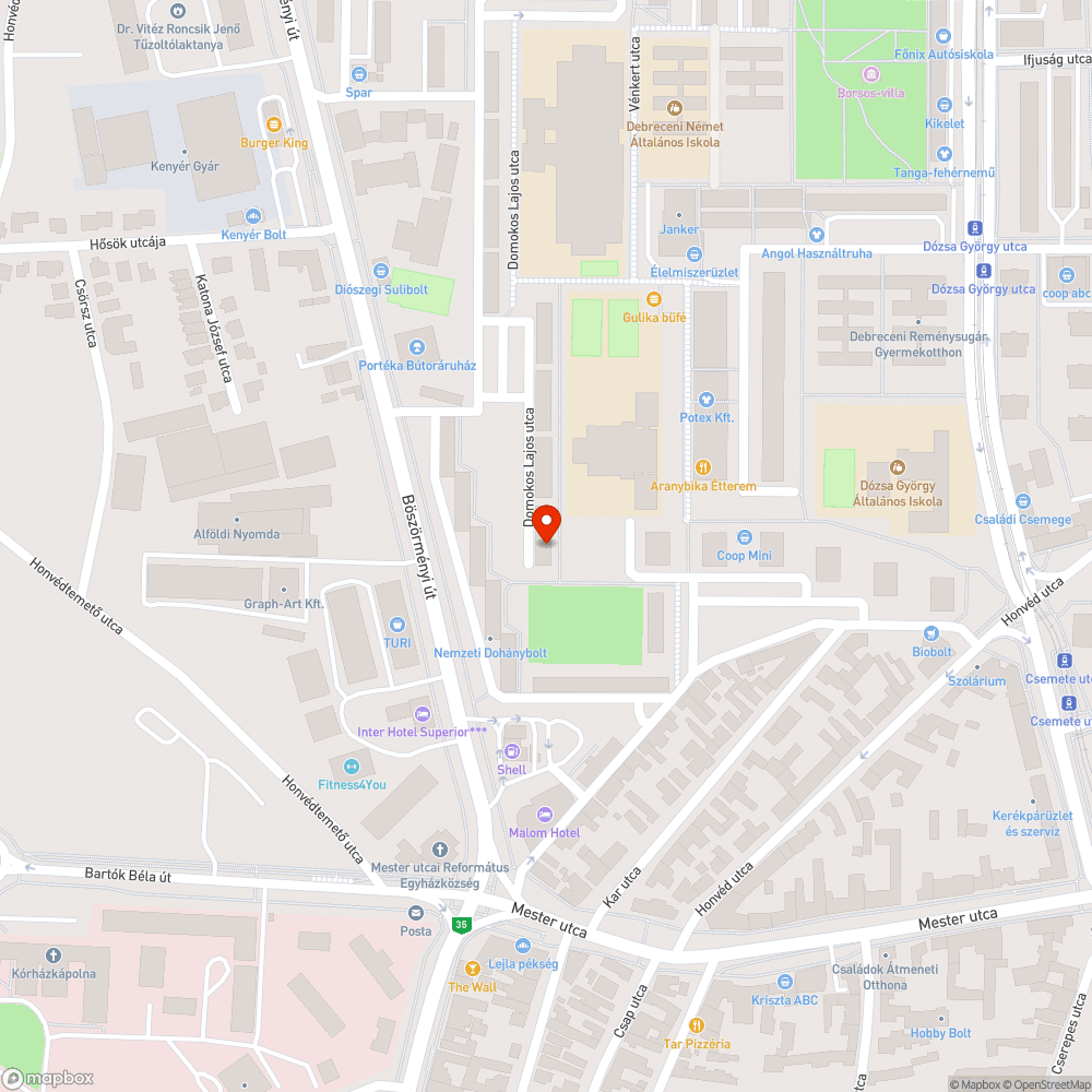 Lyukas aknafedlap bejelentés helye