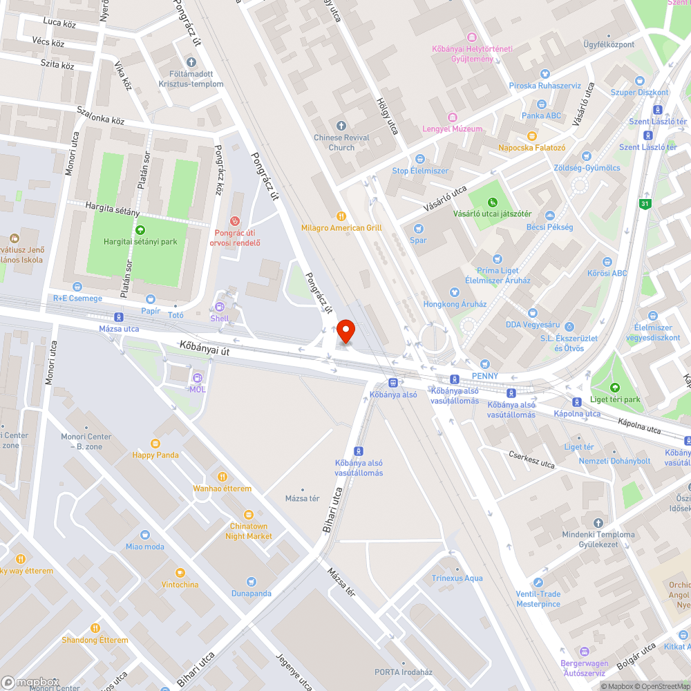 Szeméthalom Kőbánya alsó vasútállomáson bejelentés helye