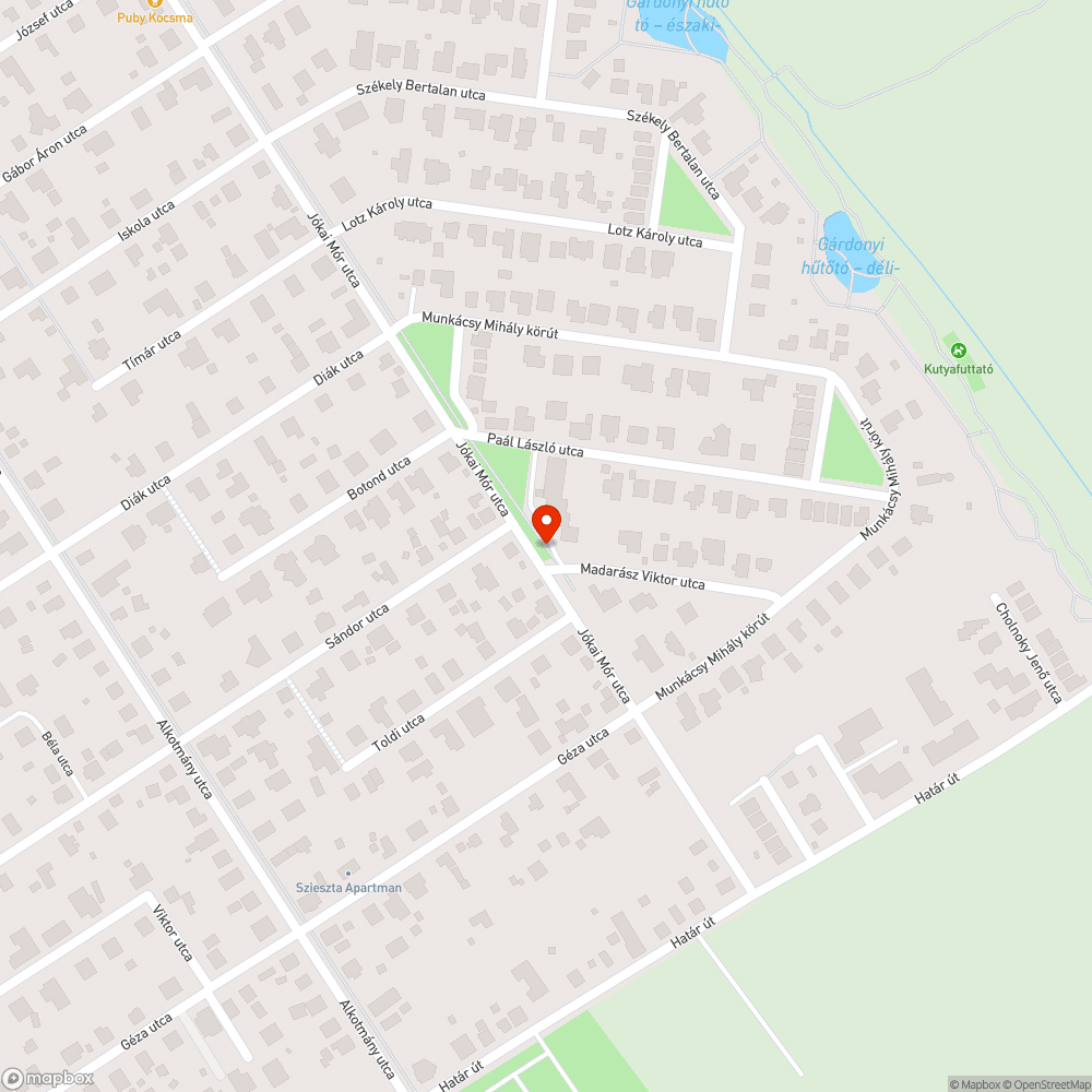 Gyökér által durvány felnyomott járda bejelentés helye