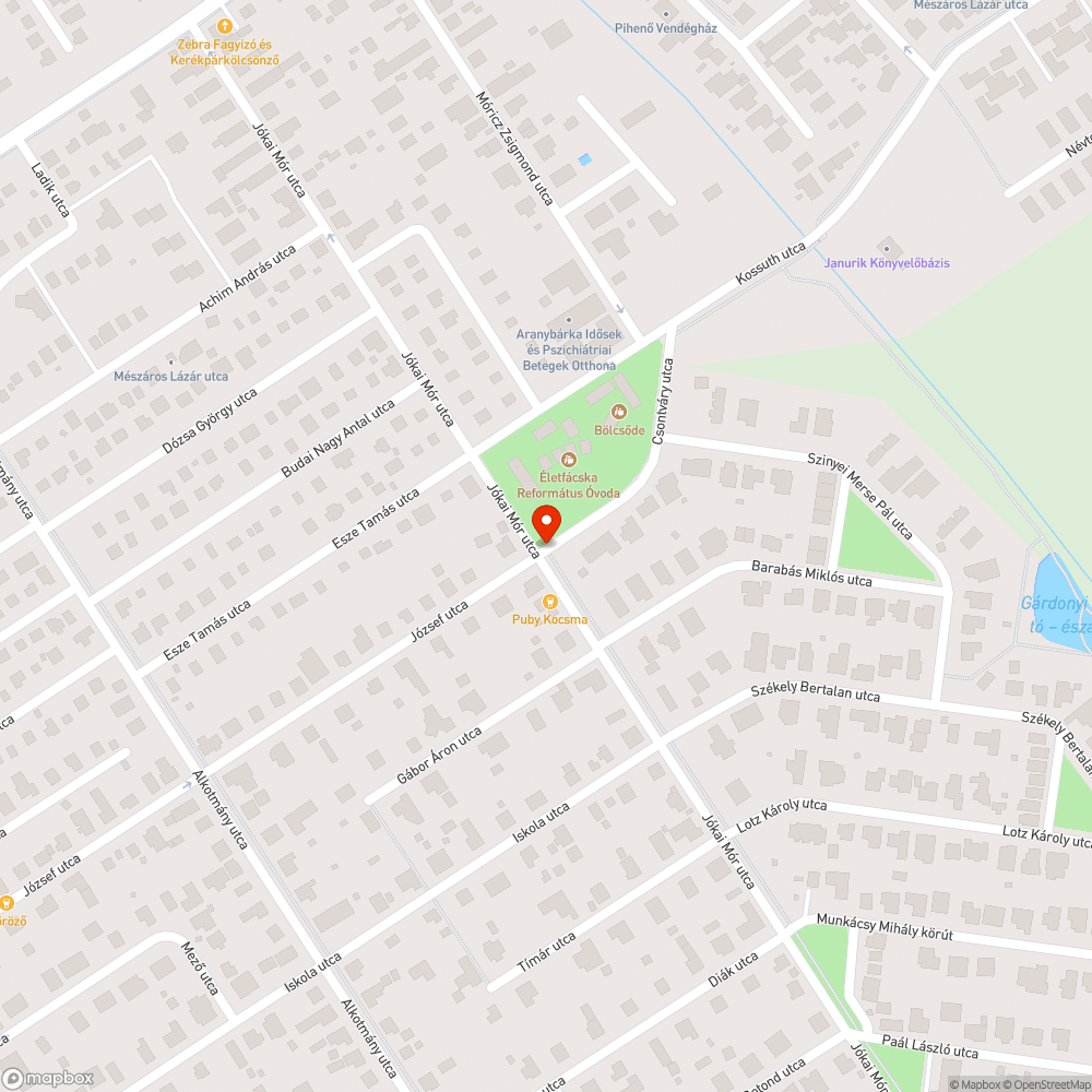 Hiányos járda bejelentés helye