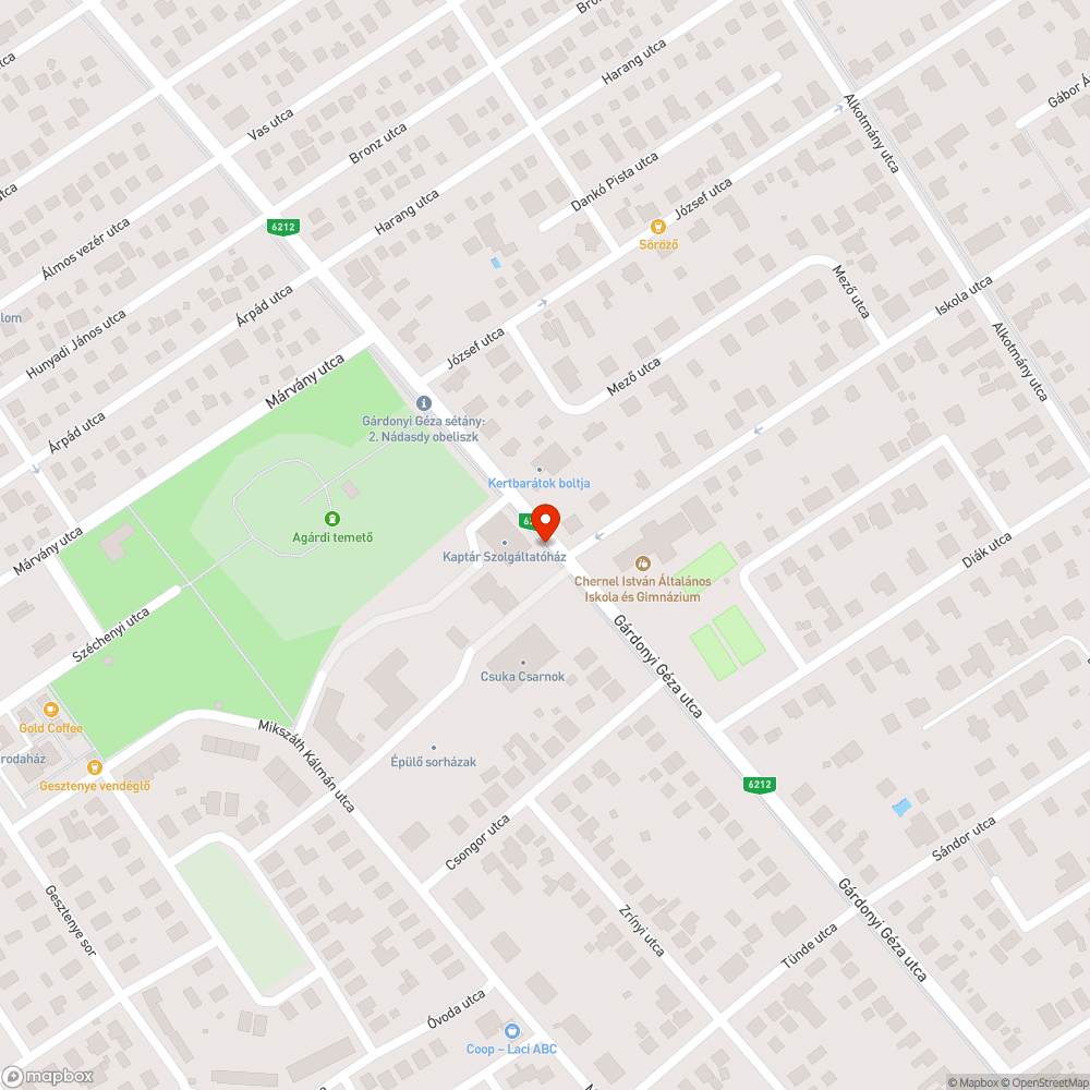 Sérült korlát bejelentés helye