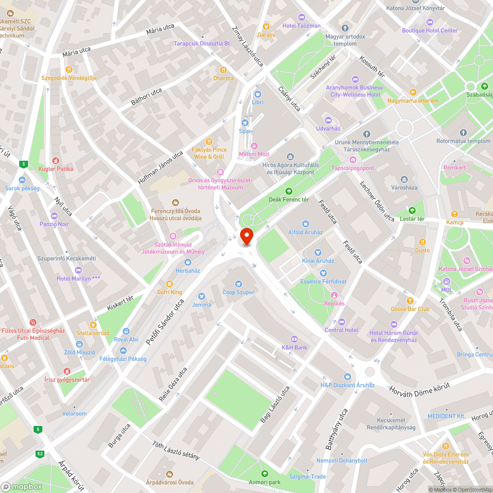 Újból kátyús útszakasz bejelentés helye