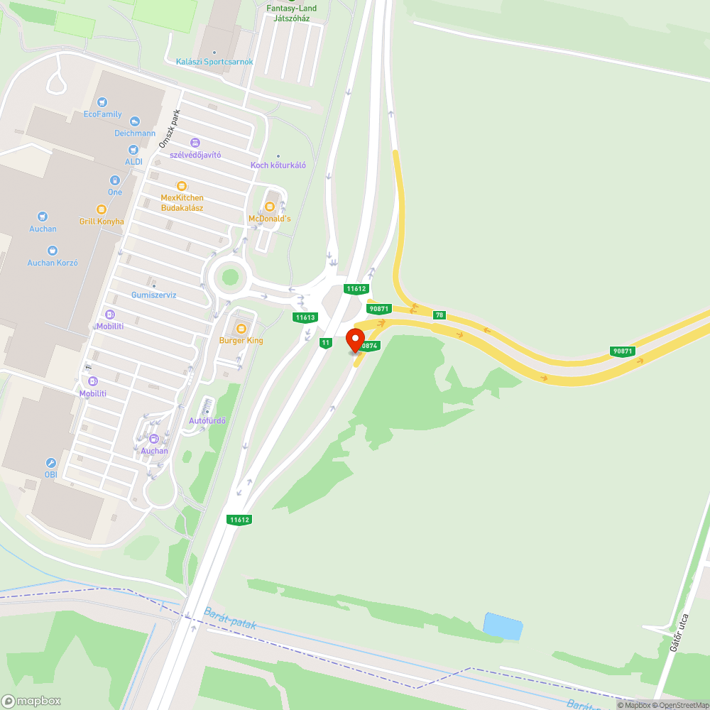 Eldugult víznyelő bejelentés helye