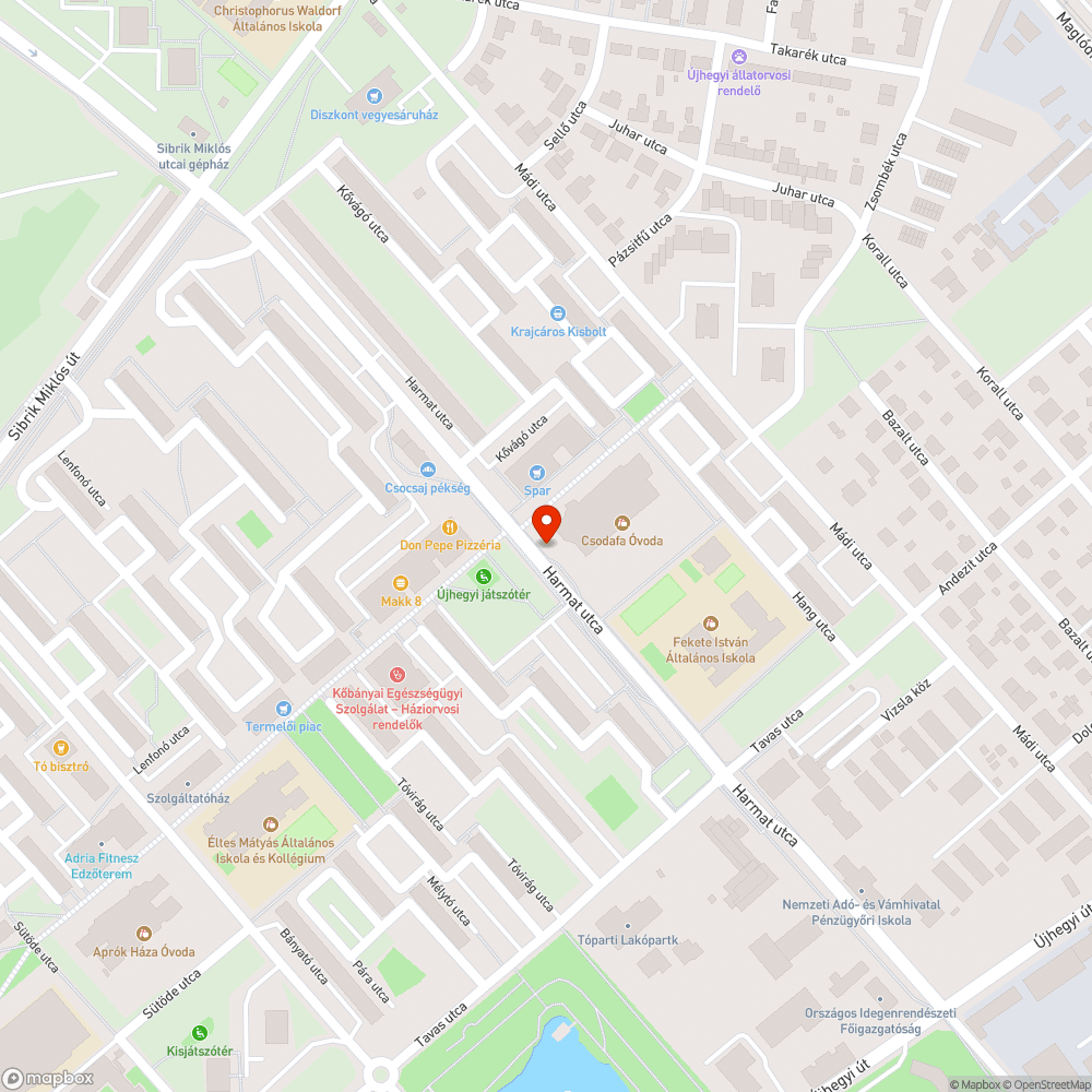 Egy kupac szemét bejelentés helye