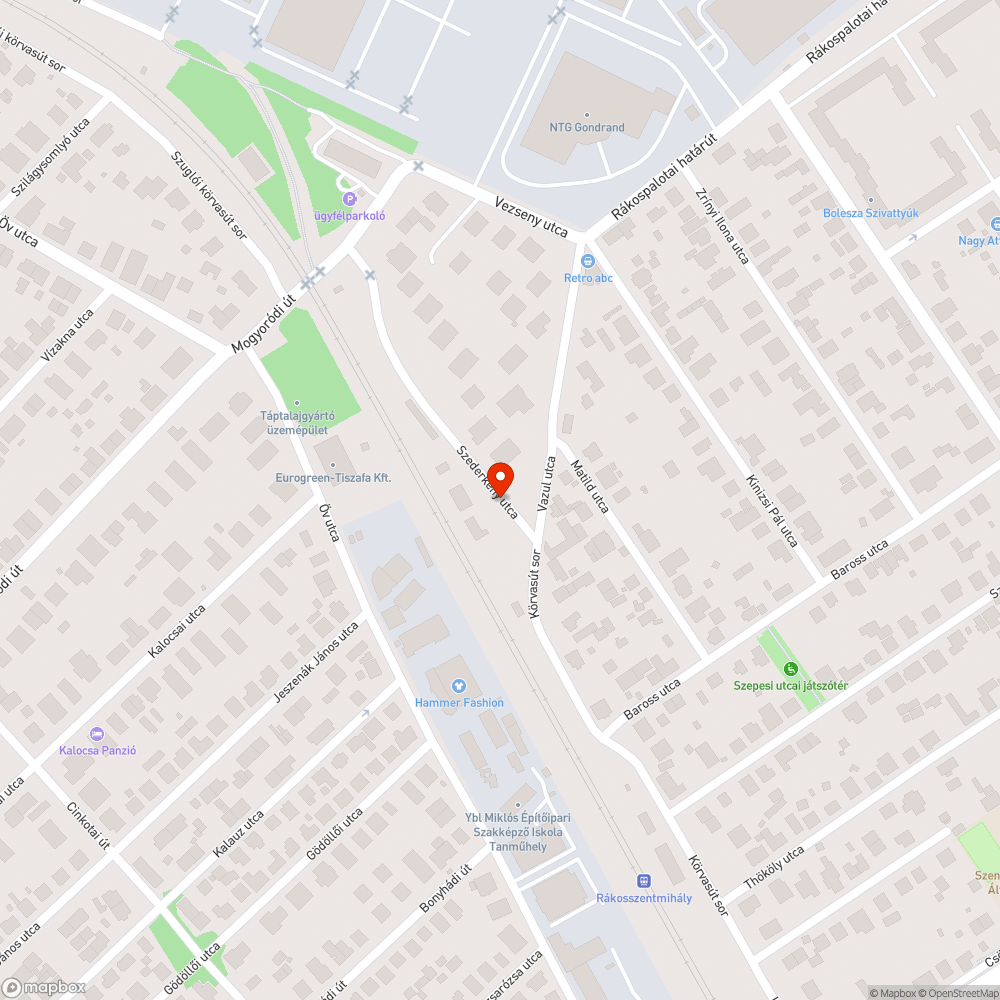 Út szélén szemét bejelentés helye