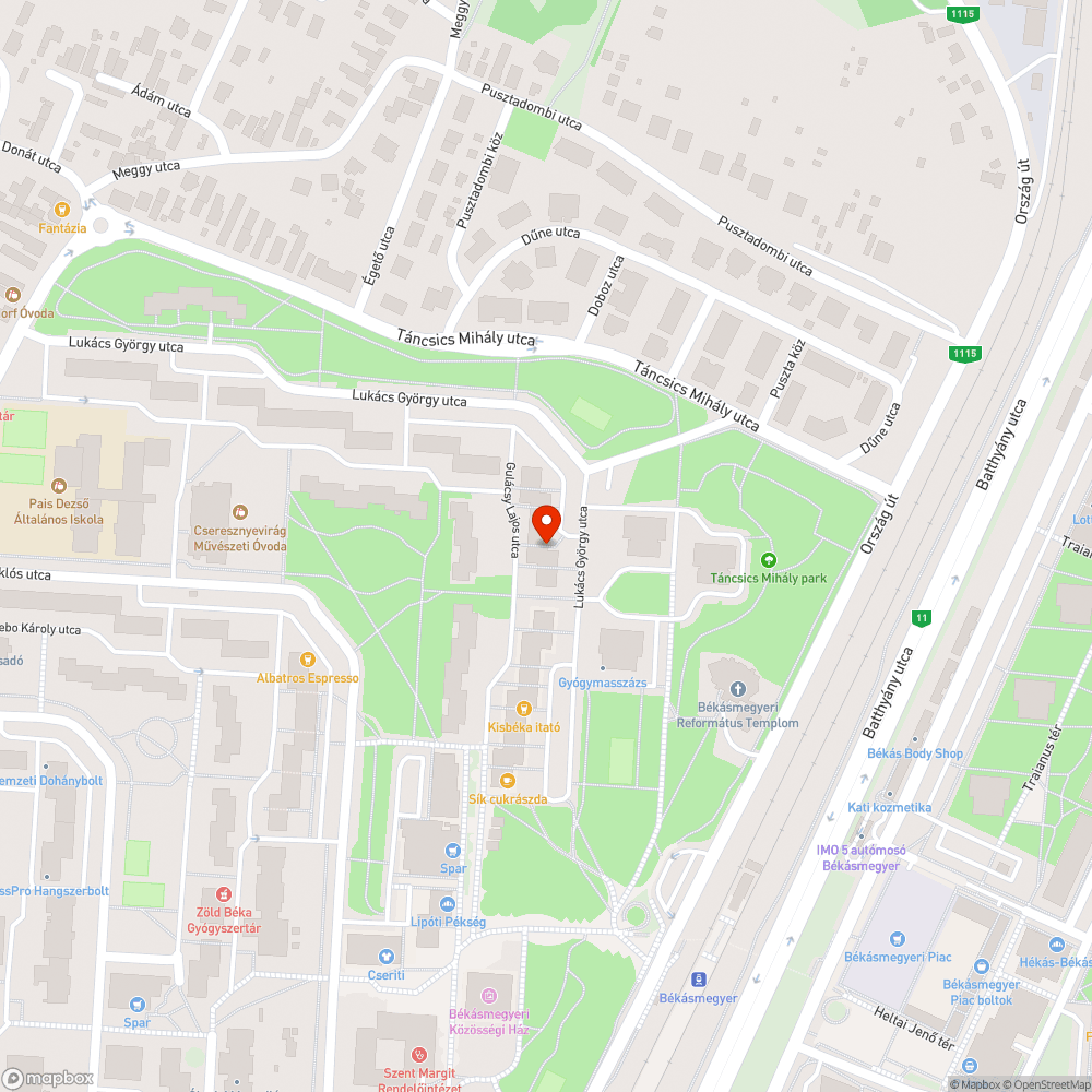 Elszáradt fák bejelentés helye