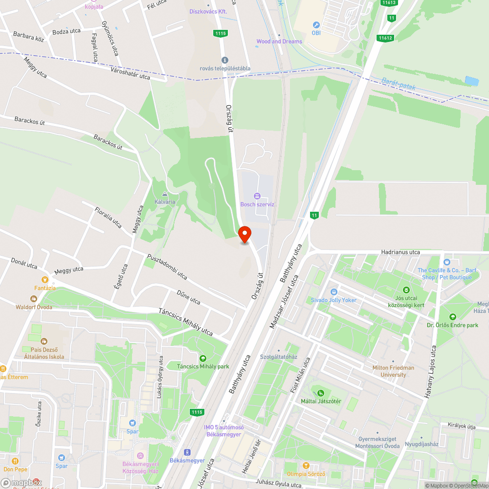 Illegálisan lerakott szemét bejelentés helye