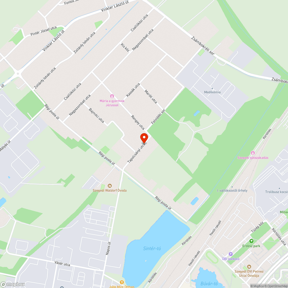 Zöldterület hiánya bejelentés helye