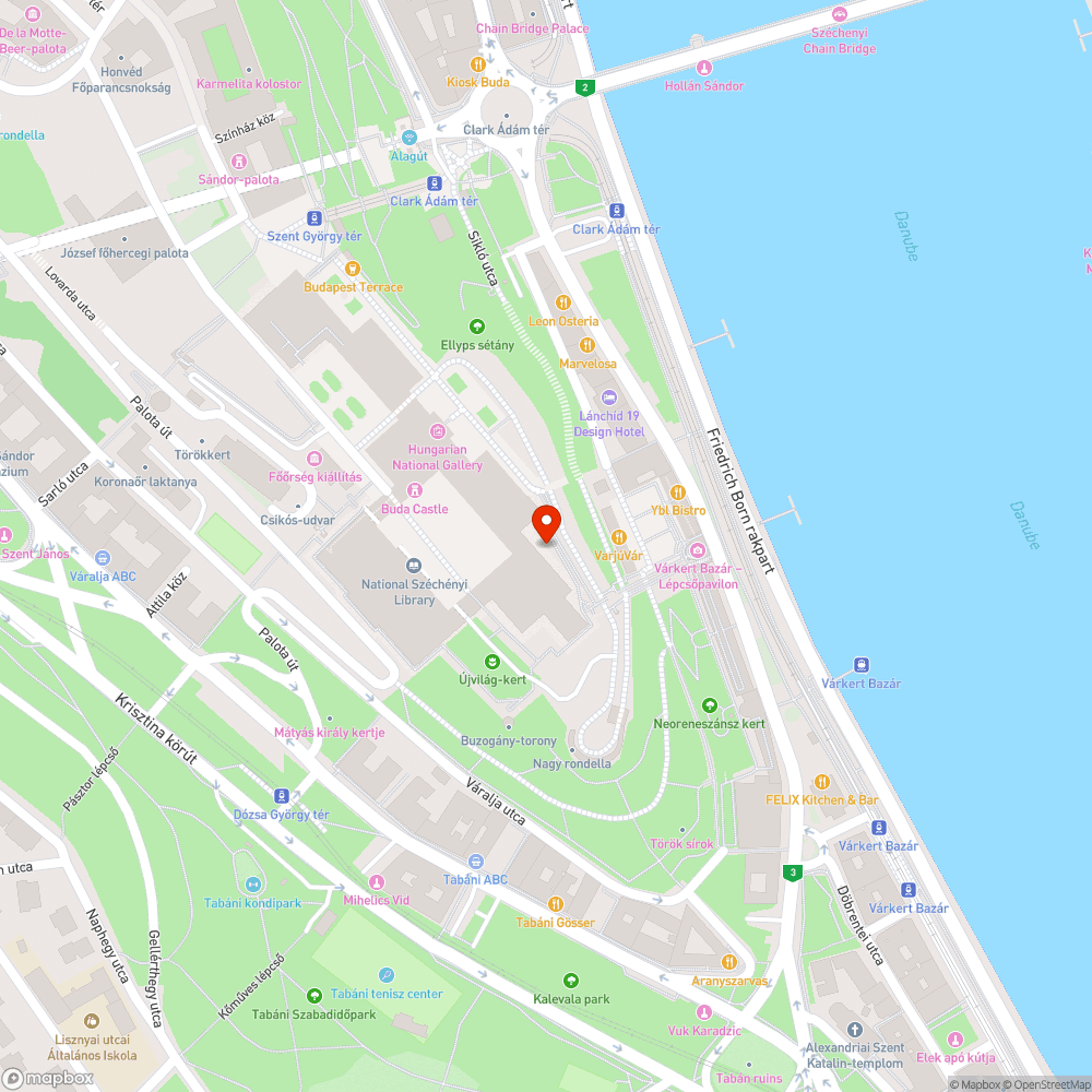 Budai Vár hiányos világítása bejelentés helye