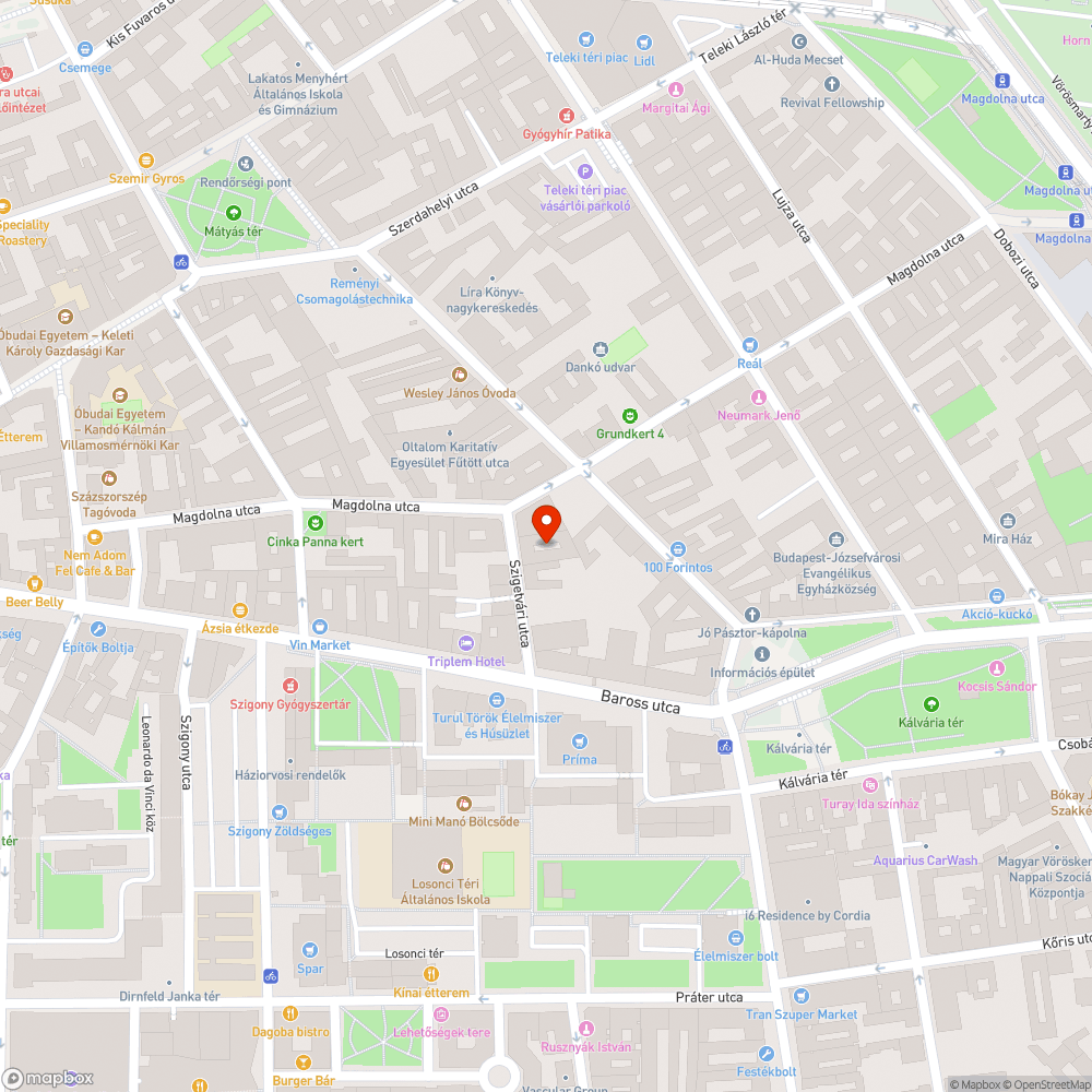 Koszos bejelentés helye