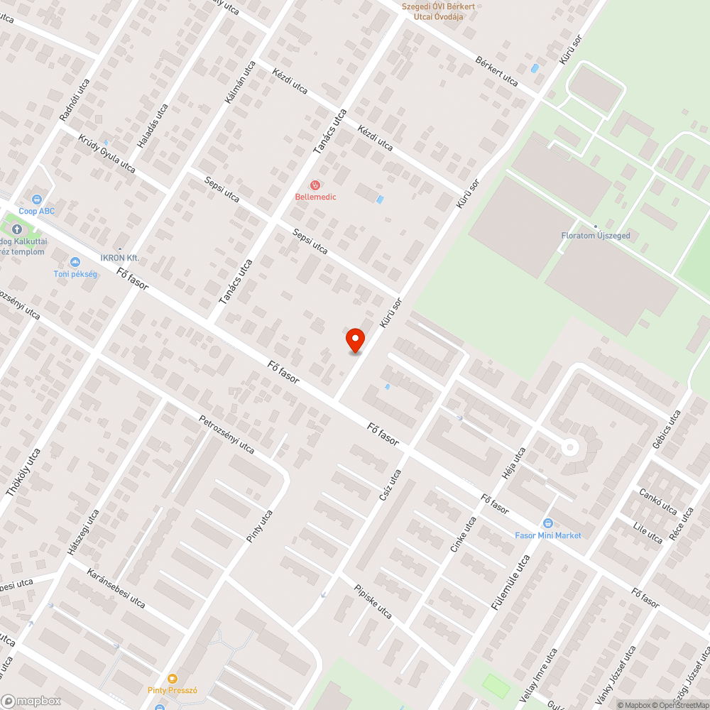 Úttestre belógó faágak bejelentés helye